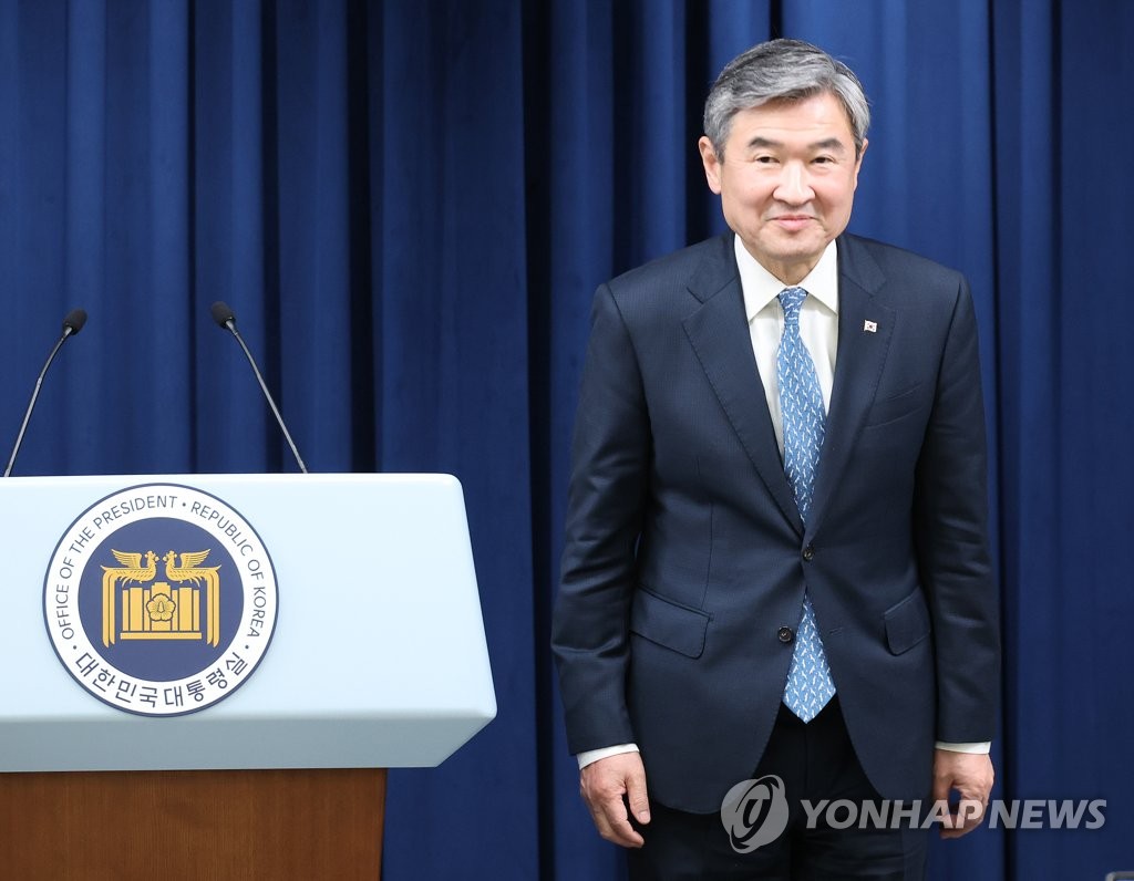 Le conseiller à la sécurité nationale Cho Tae-yong. (Photo d'archives Yonhap)