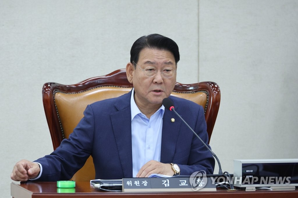 행정안전위 법안심사제1소위 주재하는 김교흥 위원장