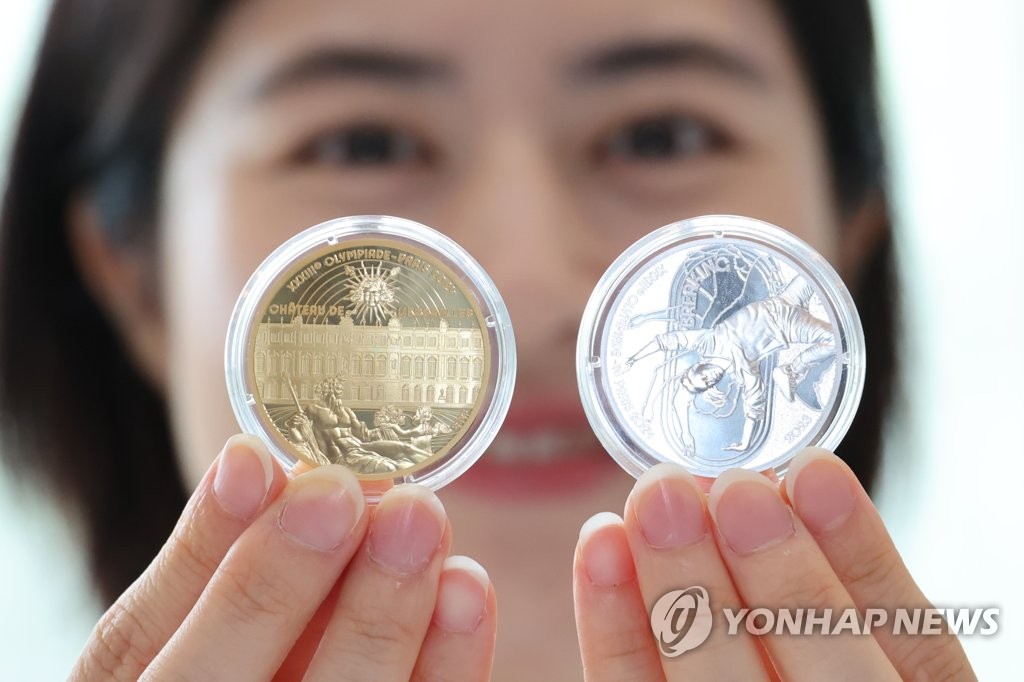JO de Paris : les pièces commémoratives présentées en Corée du Sud