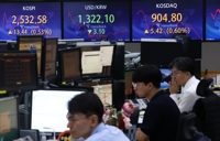 코스피, 1% 가까이 상승…2,540대서 장 종료