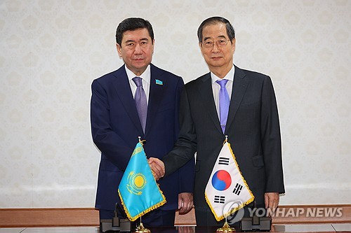 한총리, 카자흐스탄 하원의장과 회담…"핵심광물 공급망 협력"