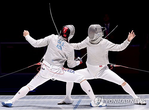 S. Korea's Oh wins fencing gold