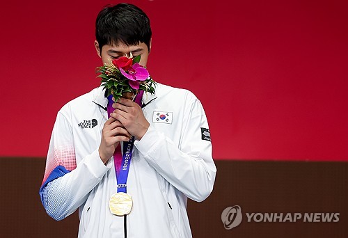 (Asiad) Oh Sang-uk just wanted gold in men's sabre, not revenge