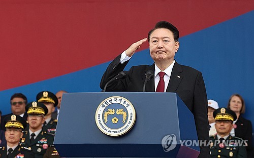 北朝鮮が核使用なら「政権終わり」　尹大統領が「国軍の日」で演説
