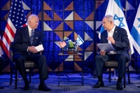 바이든 'ICC의 이스라엘 지도자 체포영장 청구'에 "터무니없다"