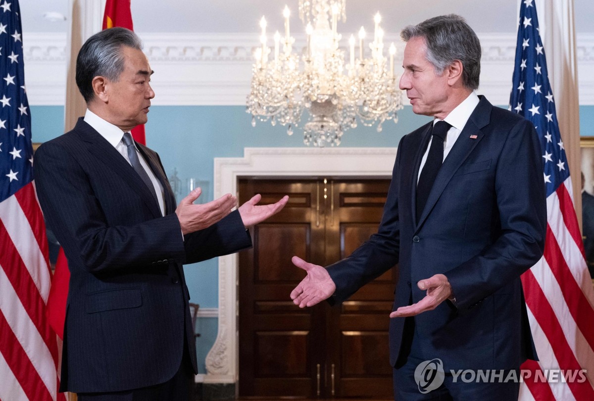 워싱턴서 대화하는 美·中 외교 수장