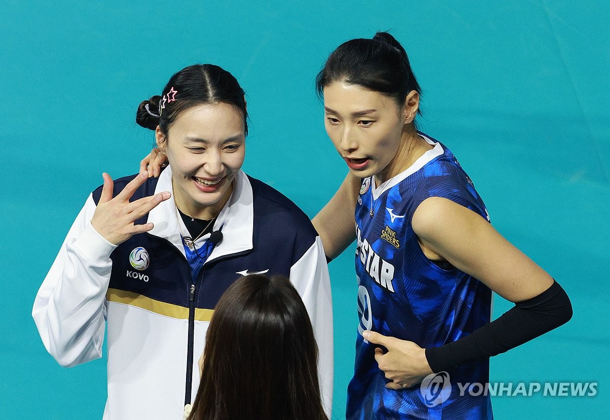 김연경, '승주야 나만 따라해'