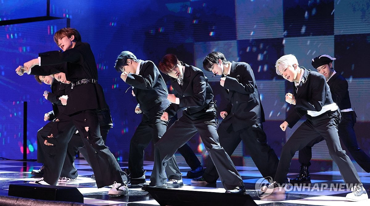 K-pop boy group xikers perform during a media showcase for its upcoming third EP, "House of Tricky: Trial and Error," in Seoul on March 7, 2024. (Yonhap)