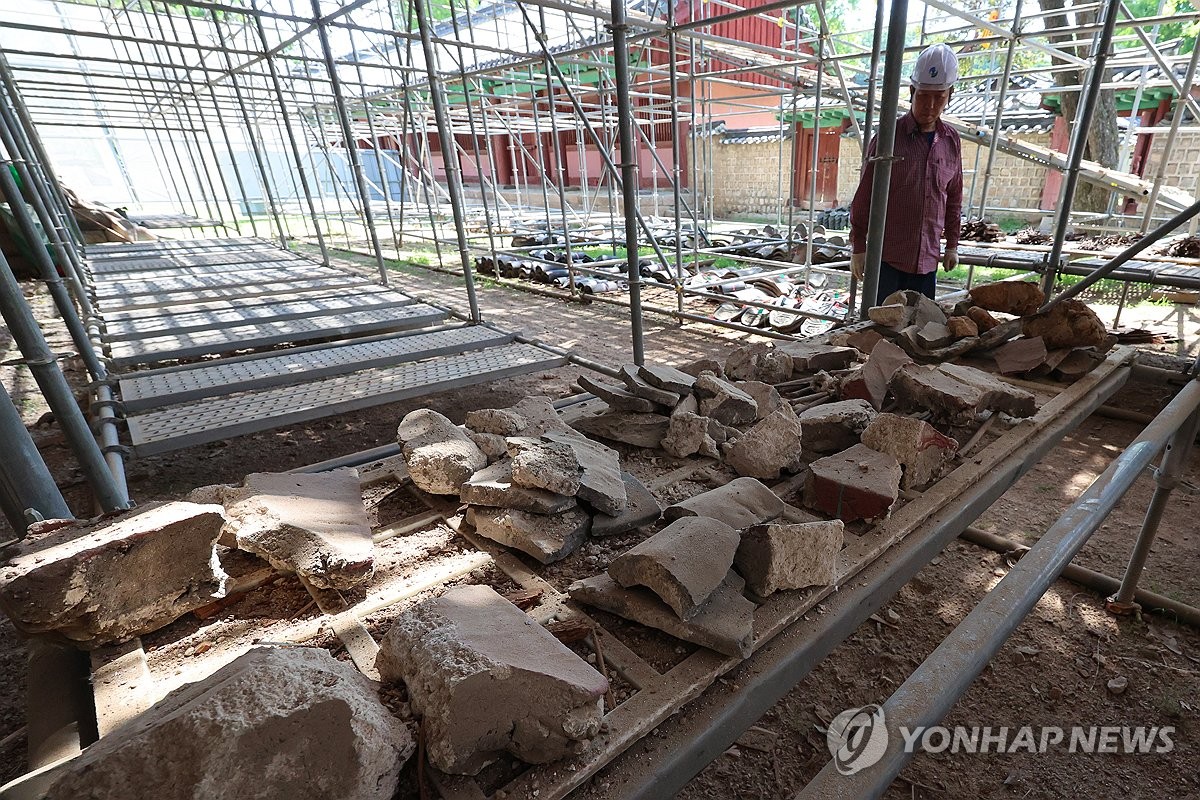 문화재청, 한 달간 문화재 수리 현장 특별 공개