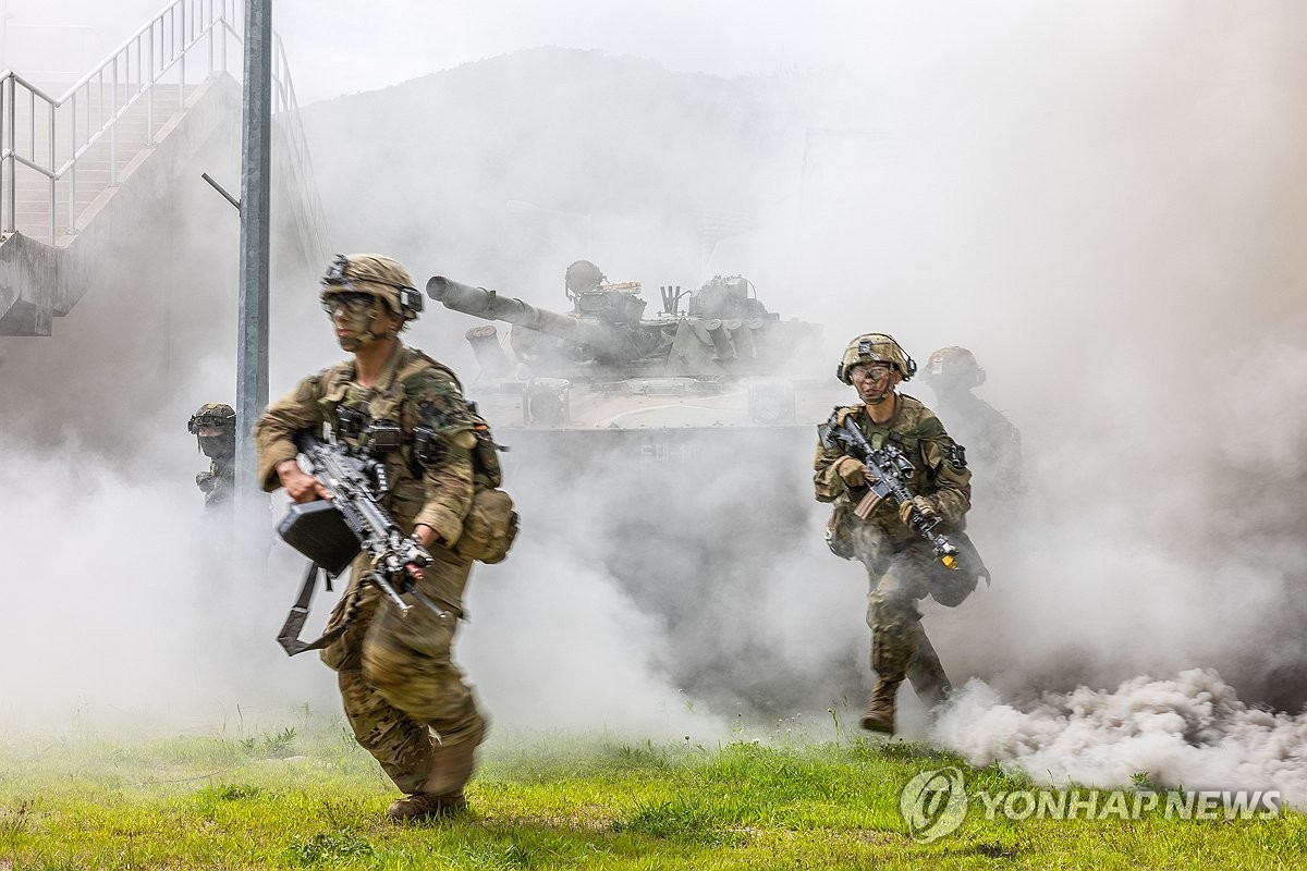 한국·미국·UAE군이 합동 훈련