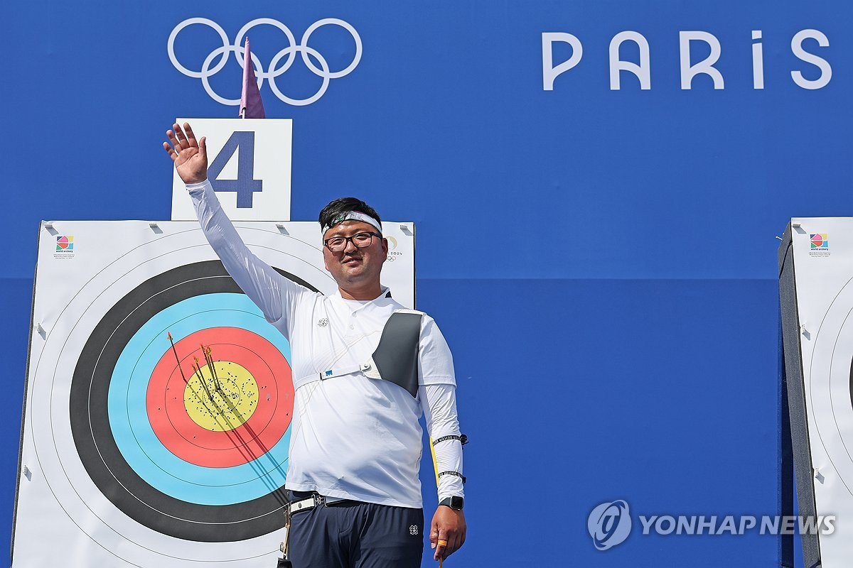 양궁 김우진, 랭킹 라운드 1위 기록