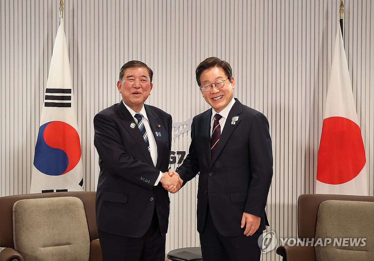 [속보] 李대통령, 이시바 일본 총리와 첫 한일정상회담