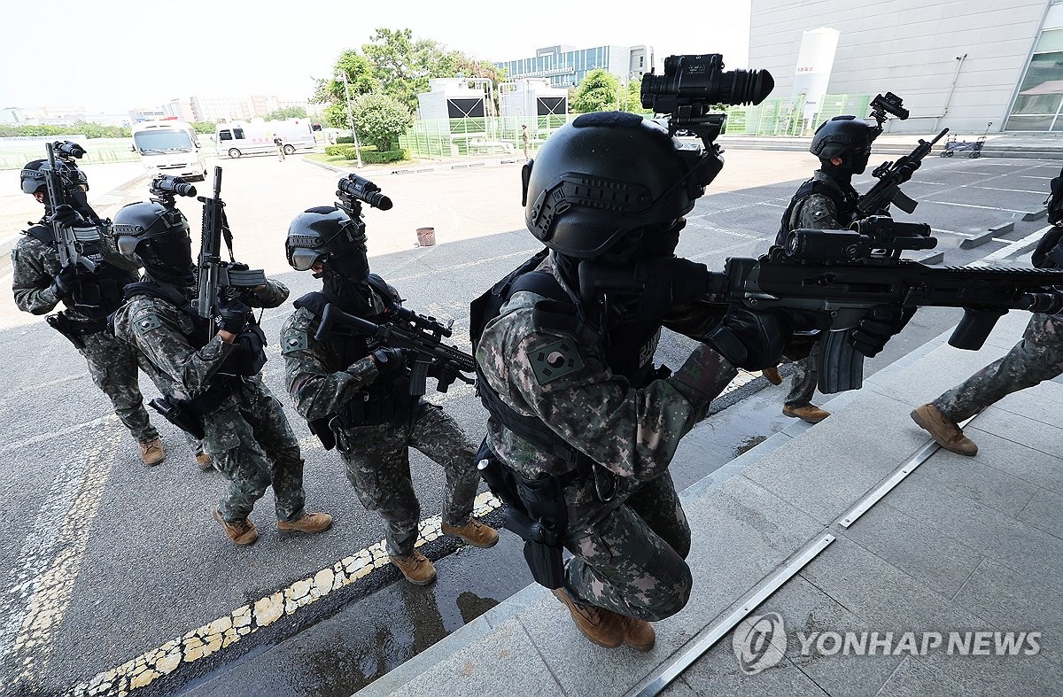 정부청사에 