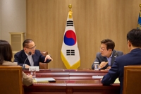 (LEAD) Lee calls for efforts to restore inter-Korean relations