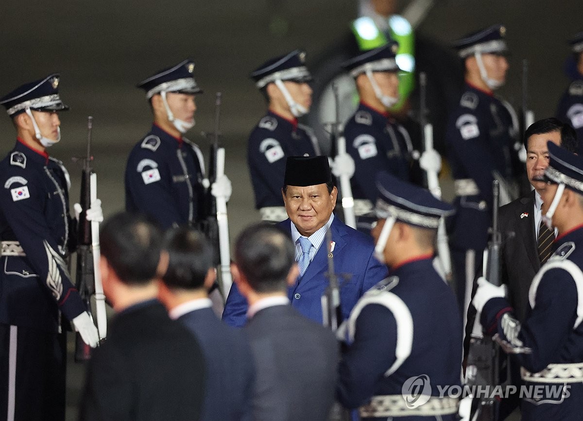 APEC 인도네시아 대통령 한국 도착