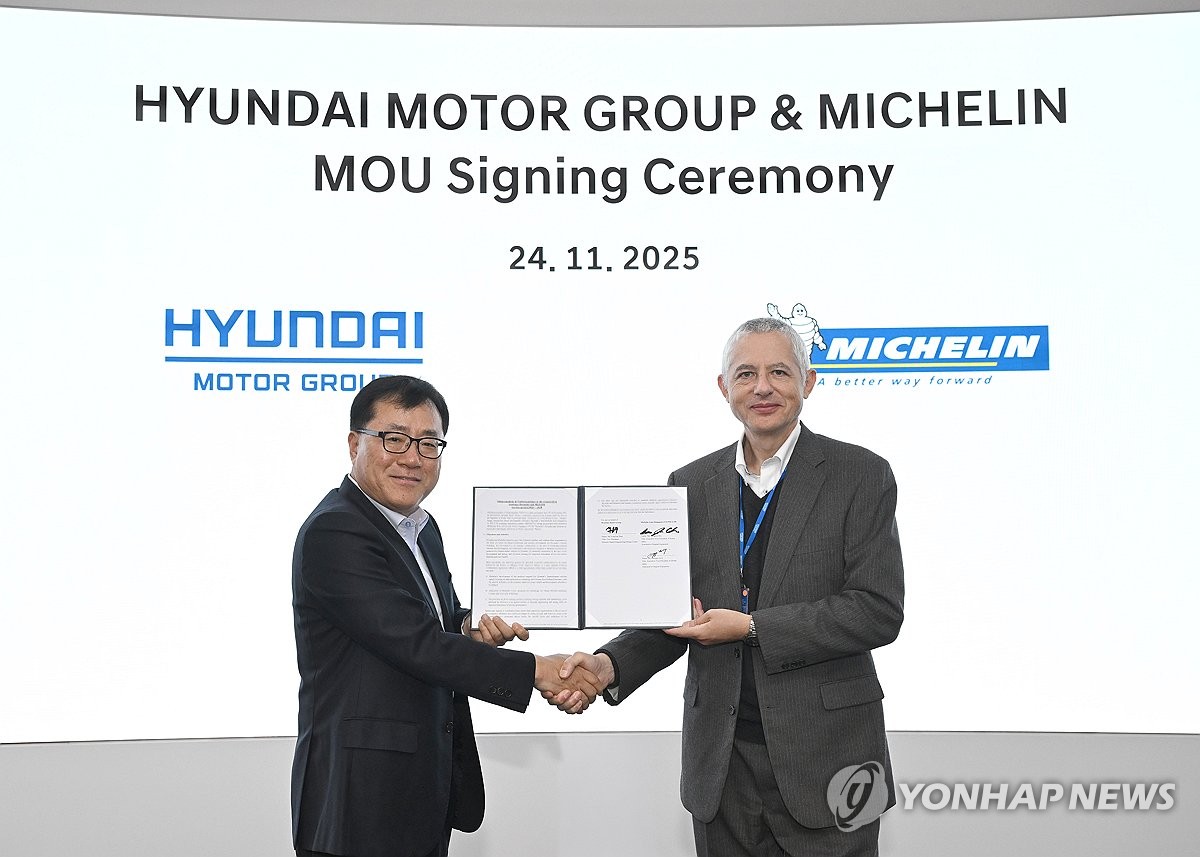 Hyundai Motor, Michelin extend partnership to advance next-gen tire technology