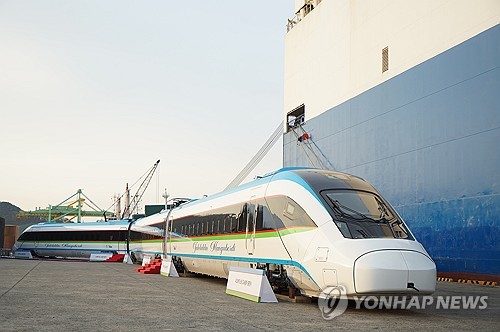 韓国　高速鉄道車両を初輸出