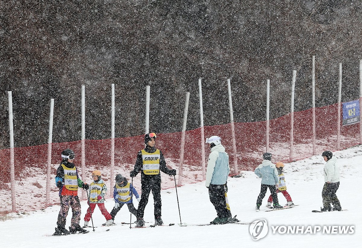 연합뉴스·SBAK, 다문화·한부모 가정 스키캠프 개최
