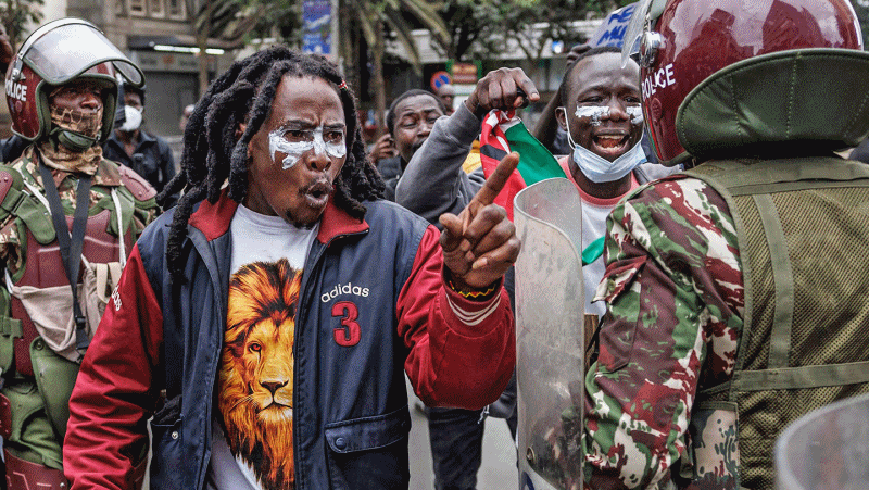 '루토 대통령 퇴진 요구'…케냐서 반정부 시위 재개